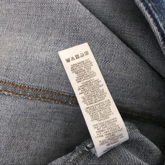 Asos Stretch Denim Jean High Waist Pencil Skirt - Picture 5 of 6